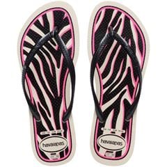 Sandália Havaianas Slim Animals Bege Pal/Cinza DK Met 35/36