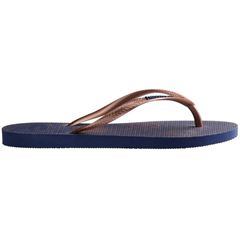 Sandália Havaianas Slim Náutico Marinho/Rosa Gold 35/36