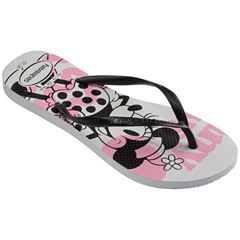 Sandália Havaianas Slim Disney Branco/Preto 33/34