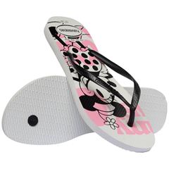 Sandália Havaianas Slim Disney Branco/Preto 33/34