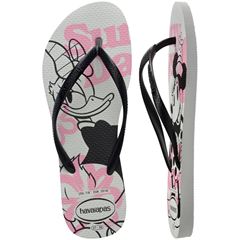 Sandália Havaianas Slim Disney Branco/Preto 33/34