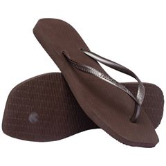 Sandália Havaianas Slim Square Café 37/38
