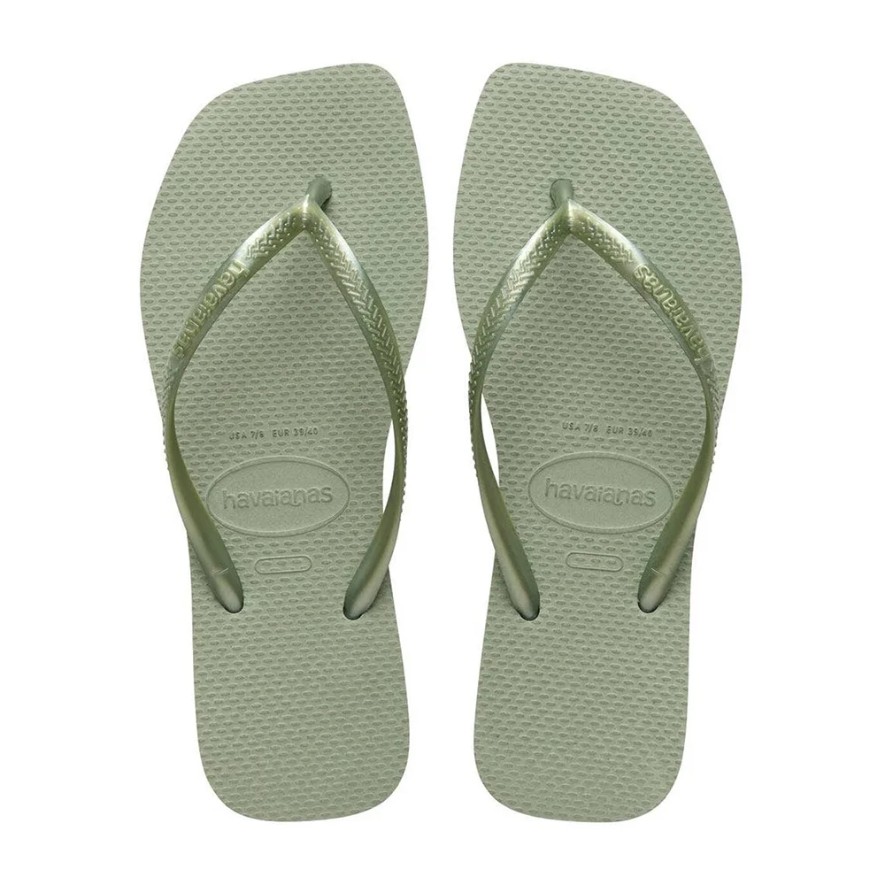 Sandália Havaianas Slim Square Smoke Green 37/38