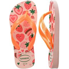 Sandália Havaianas Kids Flores Rosa/Confete 35/36