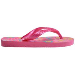 Sandália Havaianas Kids Flores Rosa Flux/Rosa Gum 25/26