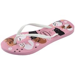 Sandália Havaianas Slim Pets Rosa Chiffon 23/24