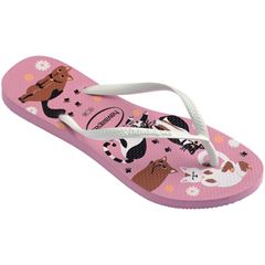 Sandália Havaianas Slim Pets Rosa Chiffon 27/28