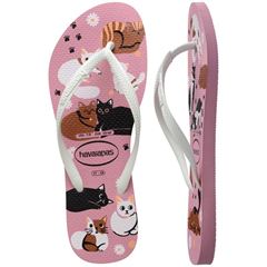 Sandália Havaianas Slim Pets Rosa Chiffon 27/28