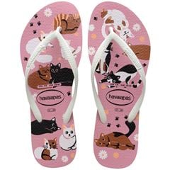 Sandália Havaianas Slim Pets Rosa Chiffon 27/28