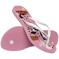 Sandália Havaianas Slim Pets Rosa Chiffon 31/32