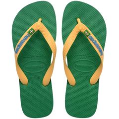 Sandália Havaianas Brasil Logo Verde/Amar 39/40