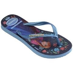 Sandália Havaianas Kids Slim Princesa Azul/Azul Lavanda 25/26