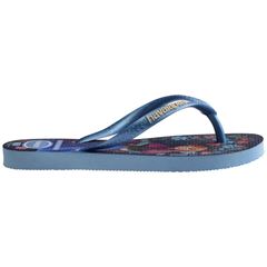 Sandália Havaianas Kids Slim Princesa Azul/Azul Lavanda 25/26