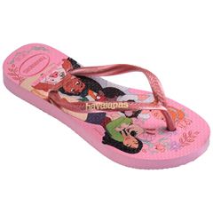 Sandália Havaianas Kids Slim Princesas Rosa/Rosa 25/26