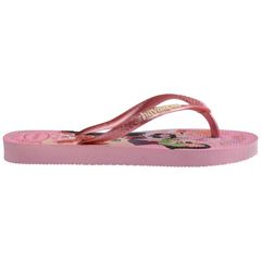 Sandália Havaianas Kids Slim Princesas Rosa/Rosa 25/26