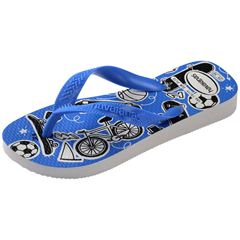 Sandália Havaianas Kids Athletic Branco/Azul 27/28