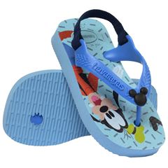 Sandália Havaianas Baby Disney Clas Azul/Azul Bri 22