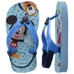 Sandália Havaianas Baby Disney Clas Azul/Azul Bri 22