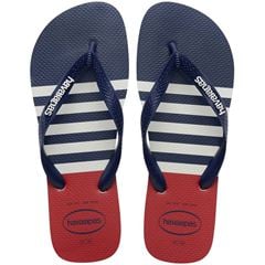 Sandália Havaianas Top Náutico Branco/Marinho/Vermelho Apache 37/38
