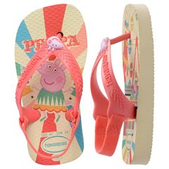 Sandália Havaianas Baby Peppa Pig Buttercream/Coral 19