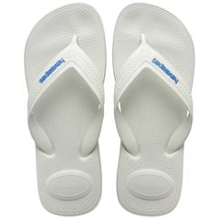 Sandália Havaianas Top Max Conforto Branco/Branco/Azul 43/44