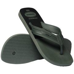 Sandália Havaianas City Basic Verde Oliva/Verde Oliva/Preto 39/40