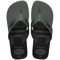Sandália Havaianas City Basic Verde Oliva/Verde Oliva/Preto 39/40