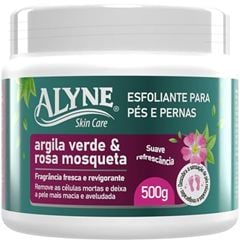 Creme Esfoliante Alyne para Pés Argila Verde e Rosa Mosqueta