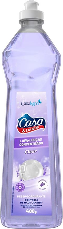 Lava Louças Clear Casa & Louças 400g