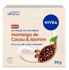 Sabonete Vegetal Nivea Manteiga de Cacau e Jasmin 80g