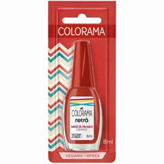 Esmalte Colorama Retro Nariz De Palhaço Vermelho Encartelado