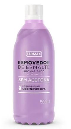 Removedor de Esmalte Farmax Sem Acetona Uva