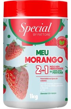 Máscara Capilar Fattore 2 em 1 Morango 1kg