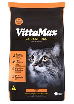 Ração Vittamax para Gatos Castrados Sabor Salmão 1kg