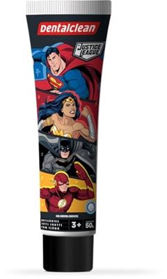 Gel Dental Infantil Dentalclean Tutti Frutti Justice League 50g