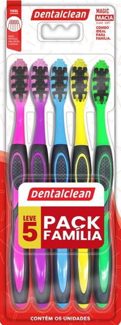 Escova Dental Dentalclean Magic com Capa Protetora com 5 Unidades