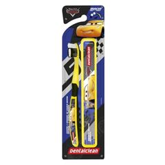 Escova Dental Infantil Dentalclean Carros com Capa Protetora + Estojo