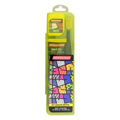 Kit Dentalclean com Gel Dental Romero Britto Menta + Escova com Capa Protetora + Fio Dental 20 Metros