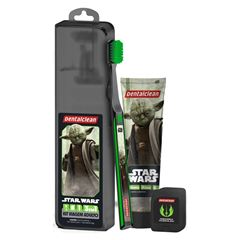 Kit Dentalclean com Gel Dental Star Wars Menta + Escova com Capa Protetora + Fio Dental 20 Metros