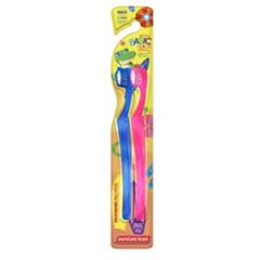 Escova Dental Infantil Dentalclean Basic Colors com Capa Protetora Leve 2 Pague 1