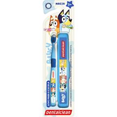 Escova Dental Infantil Dentalclean Bluey Escolar com Capa Protetora