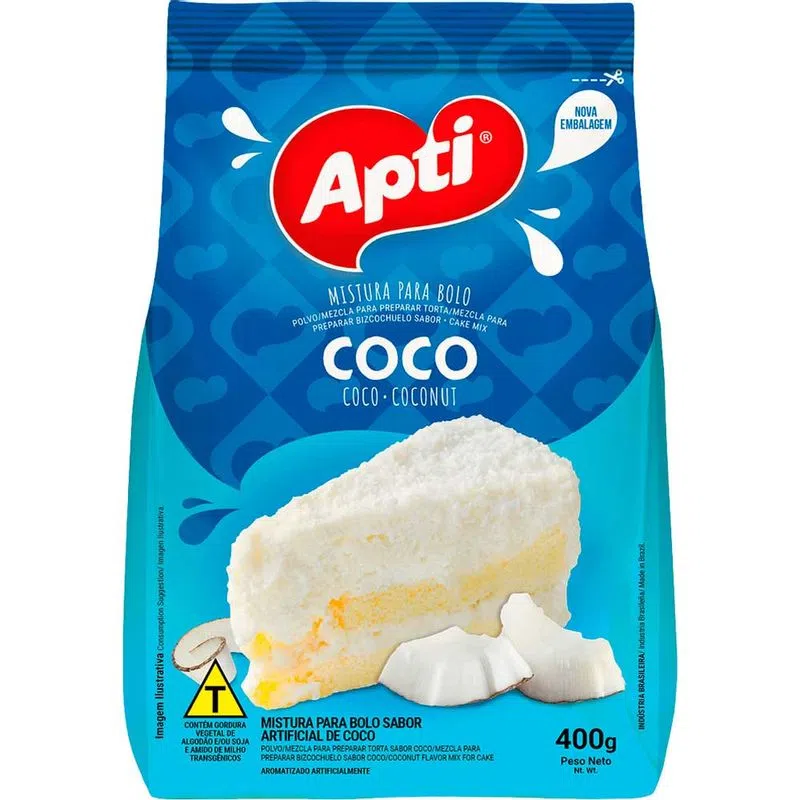 Mistura Para Bolo Apti Coco Refil 400g