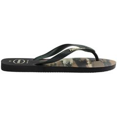 Sandália Havaianas Top Camuflado Preto/Verde Oliva Tamanhos 37/38