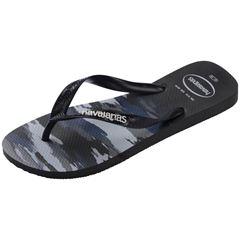 Sandália Havaianas Top Camuflado Preto/Preto/Branco Tamanhos 37/38