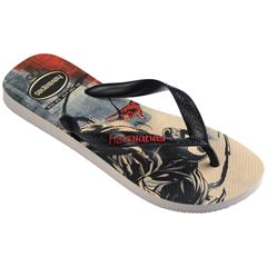 Sandália Havaianas Top Marvel Clássico Bege Palha/Preto 39/40