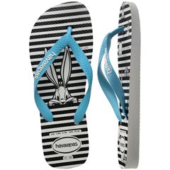 Sandália Havaianas Top Warner Logomarca Branco/Azul 37/38