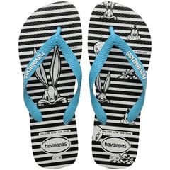 Sandália Havaianas Top Warner Logomarca Branco/Azul 37/38