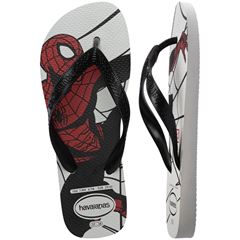 Sandália Havaianas Top Marvel Logomarca Branco/Preto 37/38