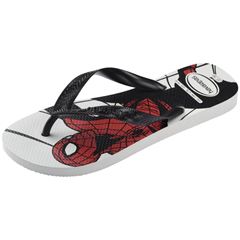 Sandália Havaianas Top Marvel Logomarca Branco/Preto 37/38