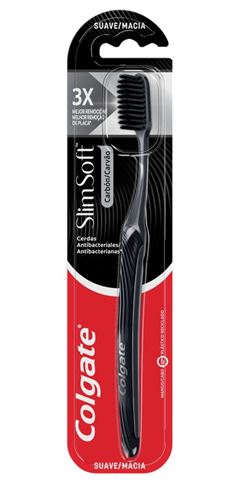 Escova Dental Colgate Slim Soft Charcoal 1 Unidade